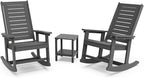 GREENVINES Outdoor Rocking Chair Set | 3-Piece | 2 Rocking Chairs by GreenVines