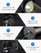 SUNVIE 30W Spot Lights Outdoor LED Spotlight 120V 3000LM Ultra Bright Flag Pole - Image 4
