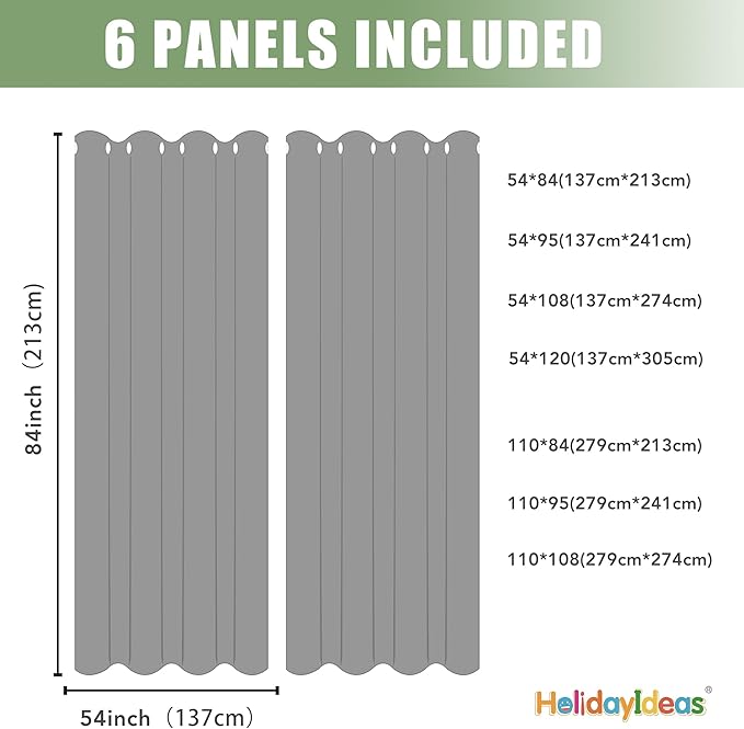 HolidayIdeas Waterproof Outdoor Curtains - Image 7