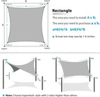Amagenix Sun Shade Sail 16'X20' Curved Edge Outdoor Shade Canopy Sand - Image 6