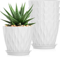 7 Inch Plant Pots 5 Pack, Flower Planters by SQKH