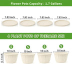 Quarut 10 inch Plastic Flower Pots - Image 4