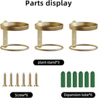 Metal Wall Planters Mid Century Modern Floating Shelves - Image 6
