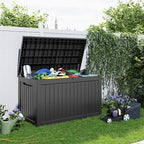 230 Gallon Resin Deck Box, Lockable Patio Outdoor Storage Box - Image 6