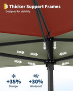 Canopy Tent 13x13 ft, Pop Up Gazebo One-Push Setup - Image 6
