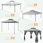 COBIZI Gazebo 10x10 Heavy Duty Gazebos - Image 8