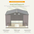 Patiowell 10 x 12 FT Metal Storage Shed - Image 2