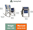SUNNYFEEL Camping Directors Chair, Heavy Duty, Oversized Portable Folding Chair - Image 3