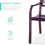 Best Choice Products Outdoor Bench Steel Garden Patio Porch Furniture - Image 4