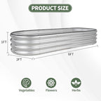 1MORE Galvanized Raised Garden Bed- Planter Garden Boxes Outdoor, Raised Beds - Image 7