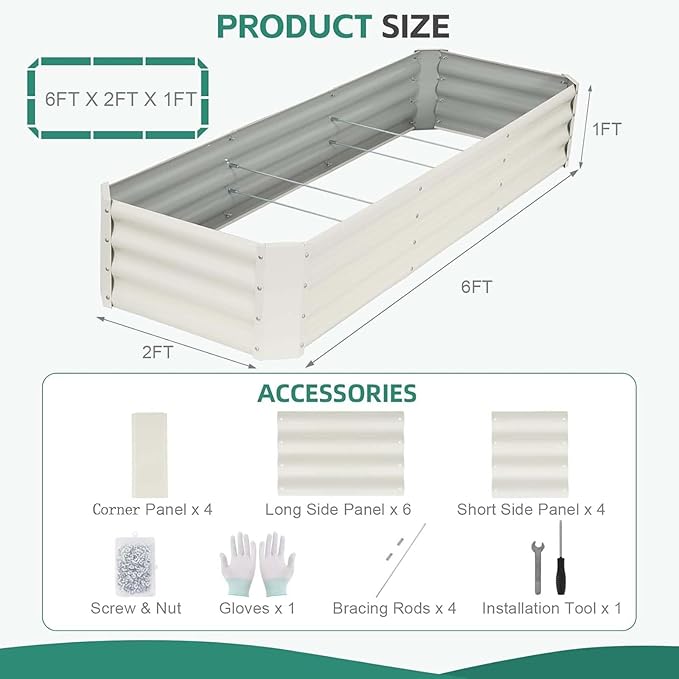 Galvanized Raised Garden Bed - Image 2