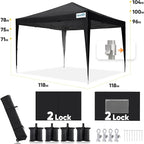 Quictent Privacy 10x10 Pop up Canopy Tent - Image 5