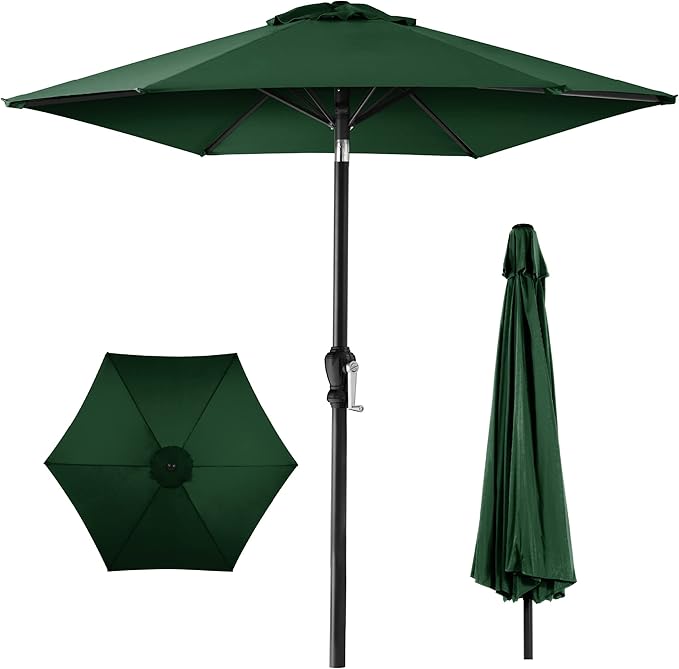 Best Choice Products 10ft Outdoor Table Compatible Steel Polyester Market Patio by BestChoiceProducts