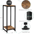 2-Pcak Plant Stand Indoor, 31.5'' Tall Wood Plant Stands Heavy Duty Pedestal - Image 3