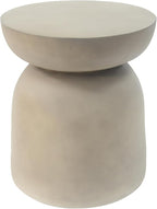 Christopher Knight Home Stela Patio Lightweight Concrete Drum Side Table - Image 5