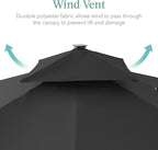 Best Choice Products 10x10ft Cantilever Patio Umbrella w/Base Included - Image 6