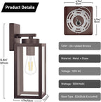 BesLowe Outdoor Wall Light Fixtures, Exterior Waterproof Wall Lanterns - Image 5
