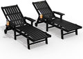 Patio Chaise Lounge Chair Set of 2, Oversized Lounge Chair Outdoor by THOEOE