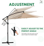 NEWBULIG 10FT Patio Umbrella, Offset Cantilever Outdoor Patio Table Umbrella - Image 5