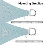 LOVE STORY Waterproof 10' x 10' x 14' Triangle Sky Blue Sun Shade Sail Cannoy - Image 3