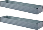 2 Pack 6x1.5x1FT Galvanized Raised Garden Beds Kit Outdoor Metal Gardening - Image 6