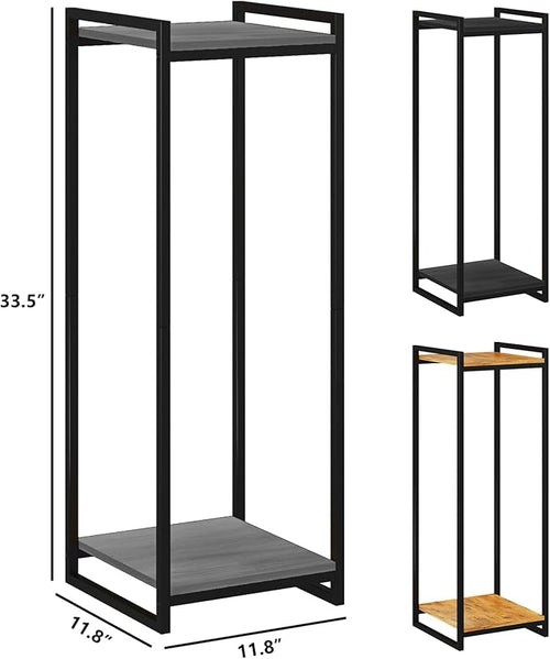 2-Tier Plant Stand Indoor, Oak Grey - Image 2