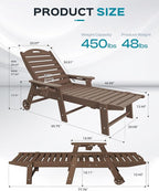 Ciokea Lounge Chair Outdoor, Oversized Chaise Lounge Chair - Image 3