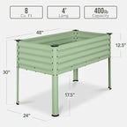 Best Choice Products 48x24x30in Galvanized Raised Garden Bed, Metal Elevated - Image 2
