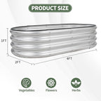 1MORE Galvanized Raised Garden Bed- Planter Garden Boxes Outdoor, Raised Beds - Image 6