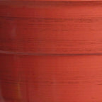 Garden Elements Indoor/Outdoor Glazed Brushed Happy Plastic Planter, Earth Red - Image 2
