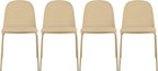2xhome Parent Modern Stackable Armless Dining Chair | Plastic Shell Seat by 2xhome