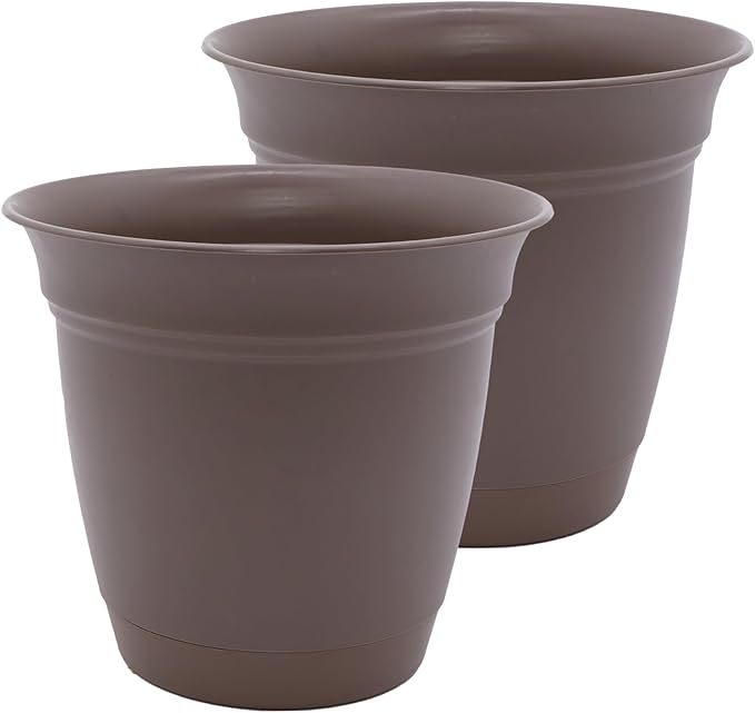 The HC Companies 12 Inch Eclipse Round Planter Pots by TheHCCompanies