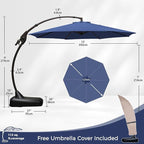 Grand patio 12FT Outdoor Offset Umbrella - Image 4