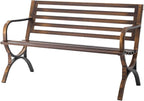 VEVOR Outdoor Bench, 50 inch, Carbon Steel Metal Frame - Image 9