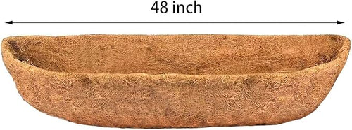2pcs 48" Garden Coconut Planter Liners Preformed Window Box Liners Natural - Image 2