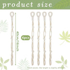 4 Pcs Hanging Plant Extender Macrame Plant Hanger Extender Large Hanging Rope - Image 2