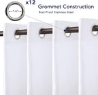 PureFit Outdoor Curtains for Patio Waterproof Weatherproof, UV Resistant - Image 4