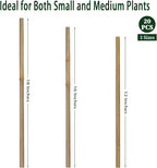 Plant Stakes, 16 Inches Natural Garden Bamboo Sticks, BOVITRO 20Pcs Plant - Image 2