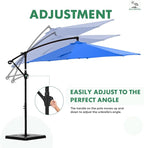 NEWBULIG 10FT Patio Umbrella, Offset Cantilever Outdoor Patio Table Umbrella - Image 5