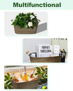 vensovo 15 Inch Galvanized Planters - Image 6