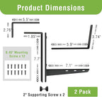 Window Box Brackets, Adjustable Hanging Railing Planter Box Brackets, Heavy - Image 3