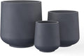 Kante 15.3"+11.6"+8.2" Dia Round Concrete Planter, Large Outdoor Indoor Planter by Kante