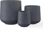 Kante 15.3"+11.6"+8.2" Dia Round Concrete Planter, Large Outdoor Indoor Planter by Kante