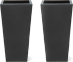 Step2 Tremont Tall Square Tapered Planter, Large Planters by Step2