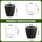 Self Watering Pots for Indoor Plants, Small African Violet Pots - Image 3