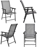 Giantex Set of 4 Folding Patio Chairs, Outdoor Portable Dining Chairs - Image 8
