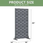 Casaphoria Metal Privacy Screen Outdoor, Darkgray-Square - Image 4