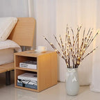 Vanthylit Set of 2 3PK 30" Brown Lighted Twig Stakes 120 Warm White Pathway - Image 5