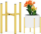 Plant Stand for 10"-16" Plant Pot Indoor Outdoor Corner, Adjustable Metal Heavy by DDPow