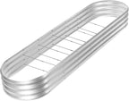 Land Guard 8ft Galvanized Raised Garden Bed Kit, Raised Garden Boxes Outdoor by LandGuard